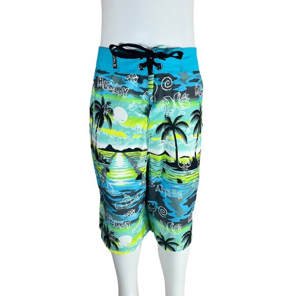 Hurley Doodle Paradise Boardshorts, Boy's Size 20 NWT - Picture 1 of 3